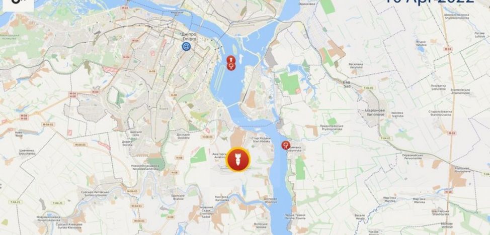 Aeroportul din oraşul Dnipro, complet distrus în urma unui atac al forţelor ruse