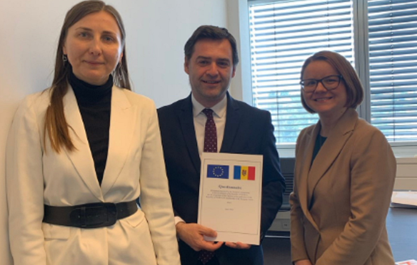 R.Moldova primeşte la Luxemburg un chestionar privind evaluarea pregătirii în vederea unei aderări la UE, anunţă Chişinăul