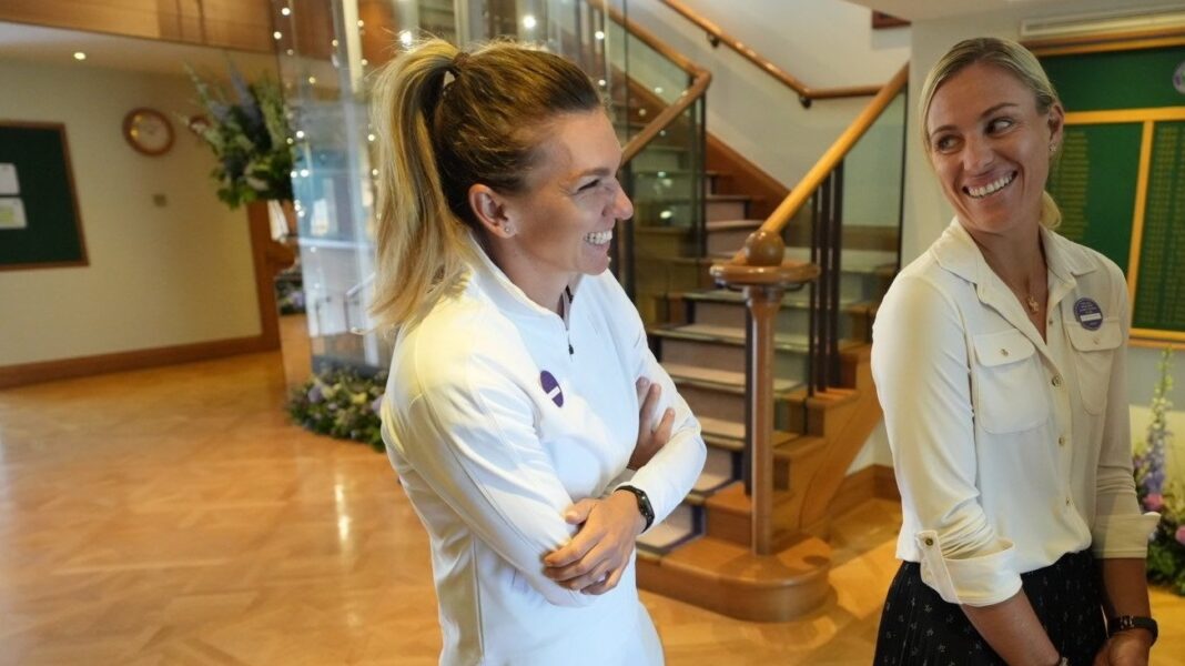 Imagine savuroasă cu Simona Halep surprinsă în culise la Wimbledon!