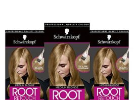 Schwarzkopf Root Retouch Kit, Permanent Colour for Easy Application Grey Coverage, Blonde (Pack of 3)