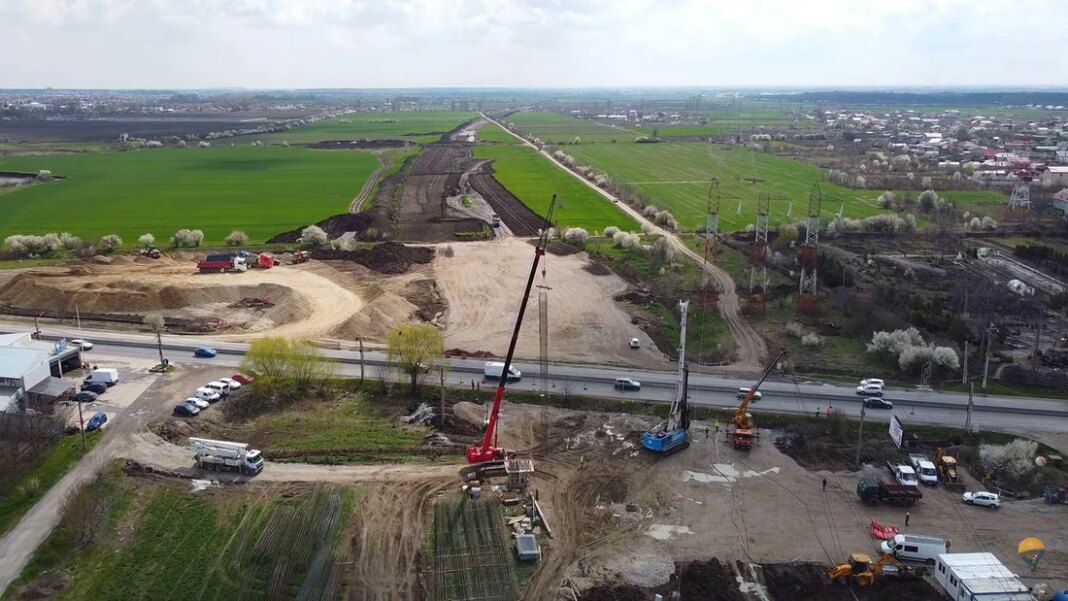 Cum avansează lucrările pe şantierul Autostrăzii de Centură Bucureşti Sud. „Constructorul înregistrează întârzieri pe lotul al treilea”