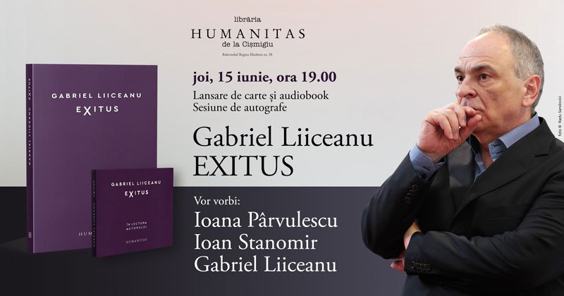 Gabriel Liiceanu lansează „Exitus“, o carte despre „patru feluri de a muri“