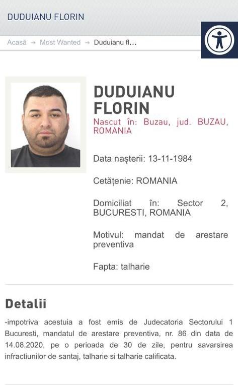 Interlopul Florin Duduianu a fost arestat in SUA
