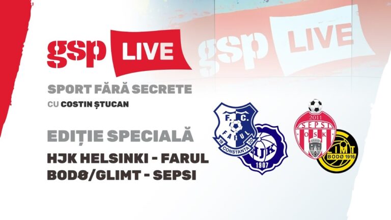 Ediție specială GSP Live » România, fără echipă în Europa! Farul și Sepsi AU FOST ELIMINATE