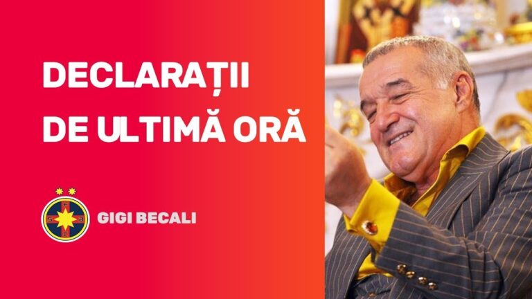 Gigi Becali, declarații LIVE de la Palat: cum comentează FCSB – U Craiova 3-0