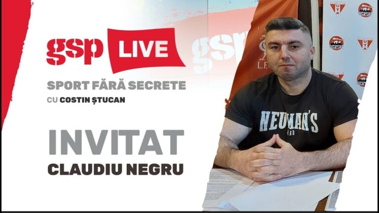 Claudiu Negru, invitatul zilei la GSP LIVE (13 septembrie)