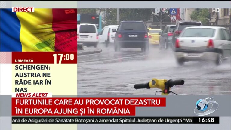 Furtunile care au provocat dezastru în Europa ajung și în România