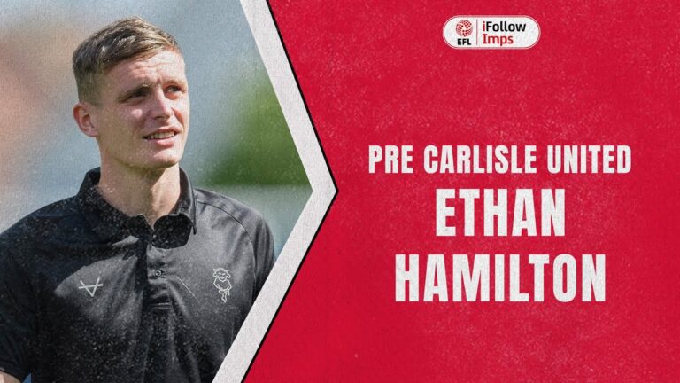 Ethan Hamilton pre Carlisle United