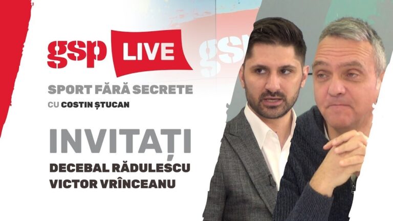 Decebal Rădulescu și Victor Vrînceanu, invitații zilei la GSP LIVE (18 septembrie)
