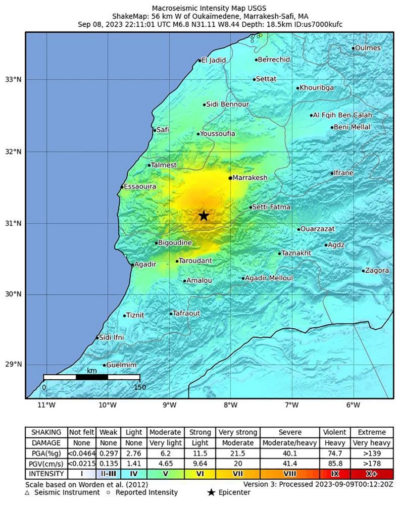 Cutremur în Maroc. Mecanismul tectonic care a provocat seismul de vineri noapte