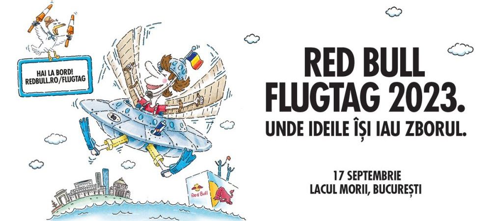 Mihai Bobonete, Mihai Rait și Maria Popovici sunt prezentatorii Red Bull Flugtag, competiția mașinăriilor zburătoare și a piloților neînfricați