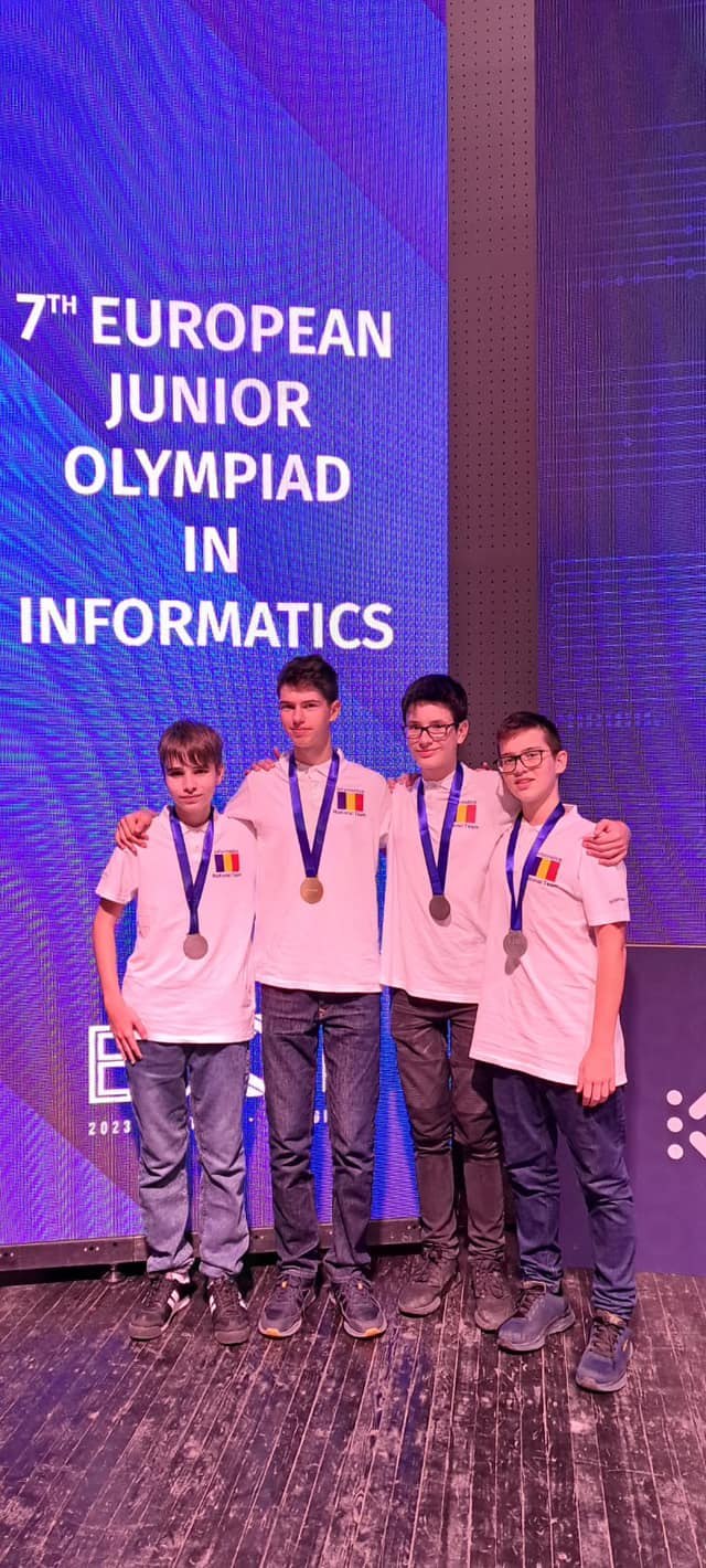 România a câștigat locul I pe medalii la Olimpiada Europeană de Informatică pentru Juniori