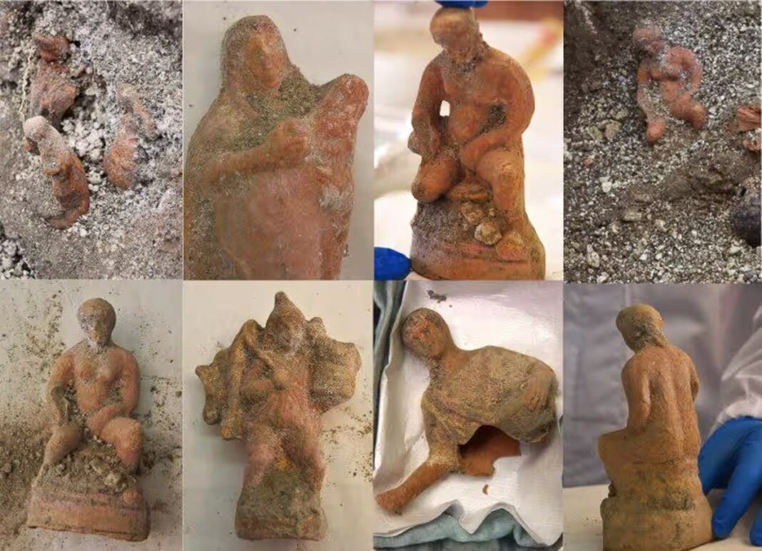 Statuete reprezentând Nașterea Domnului, descoperite în Pompei. Ar fi fost folosite în ritualuri păgâne