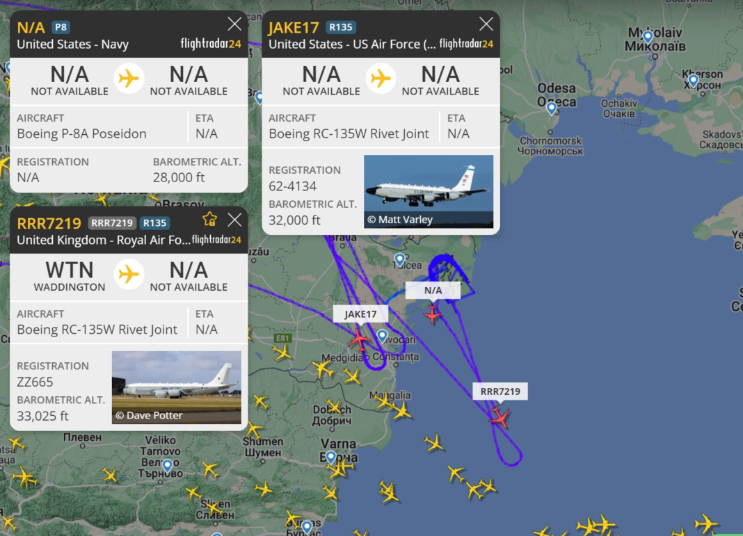 Avioanele de spionaj ale NATO s-au înghesuit din nou pe cerul României. Cu ce sisteme moderne îi monitorizează Aliații pe ruși VIDEO