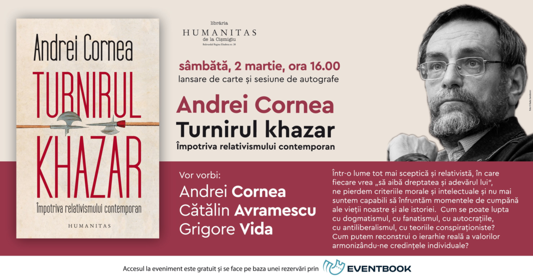 Lansare Humanitas: Andrei Cornea, despre criterii morale și credințe individuale