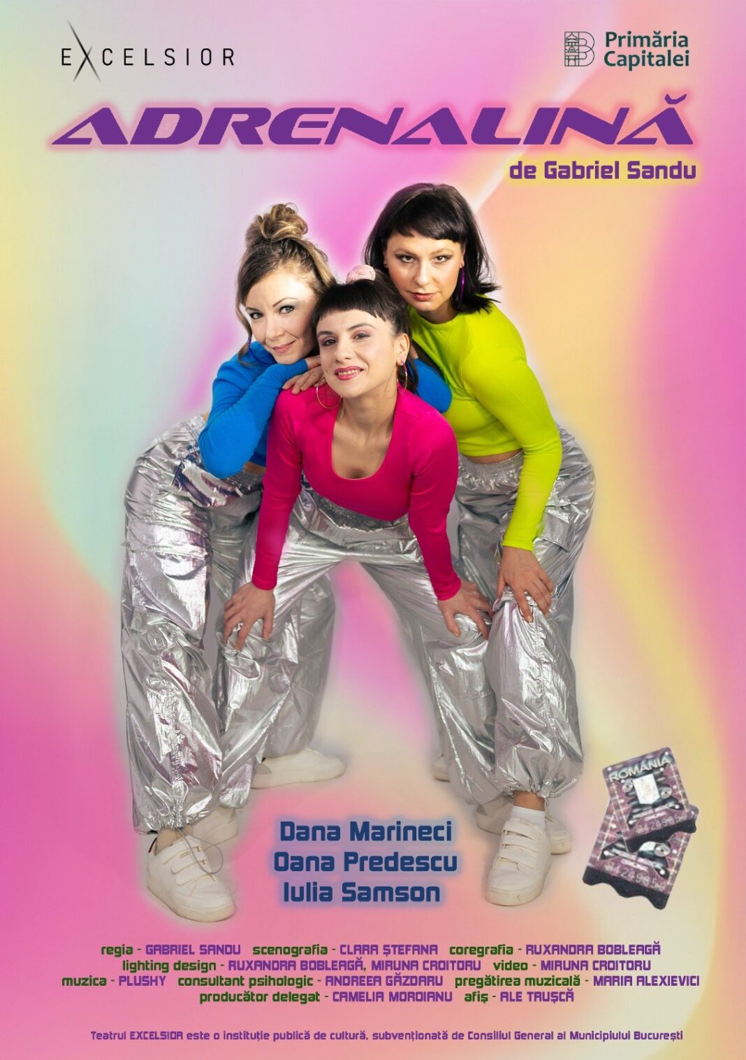 „Adrenalină”, un spectacol ce explorează tema adicției contemporane și cultura pop recentă, în premieră la Teatrul Excelsior