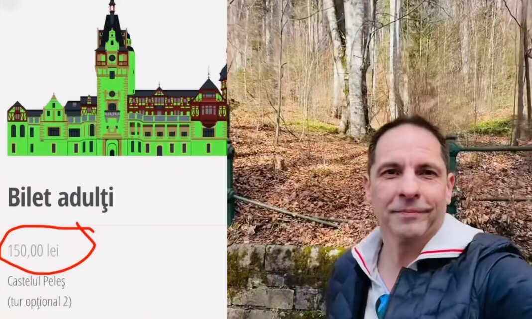 Dan Negru, revoltat că prețul de intrare la Castelul Peleș este mai mare decât cel de la Versailles: „Regalitatea a dat-o în gard” VIDEO