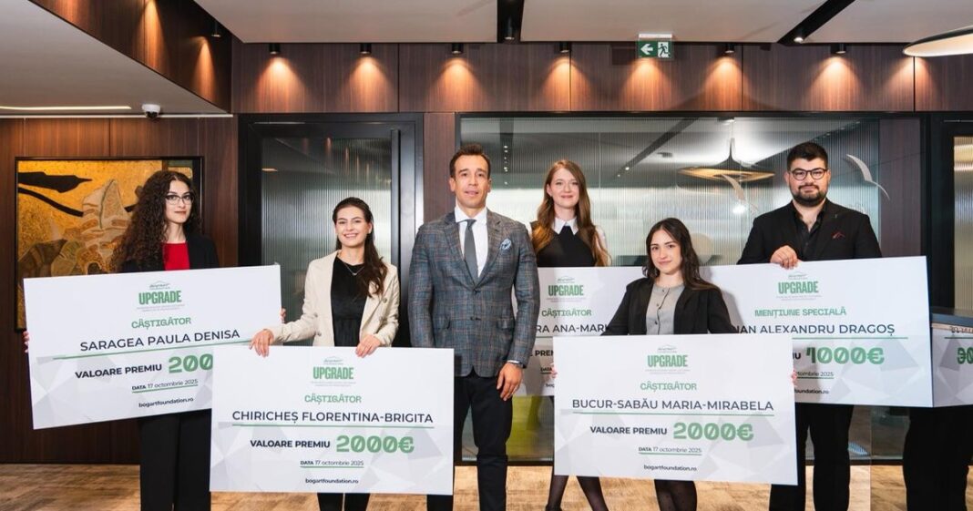 Fundația Bog’Art a acordat burse și mențiuni Upgrade, în valoare totală de 10.000 de euro, unor studenți care pot schimba în bine viitorul României