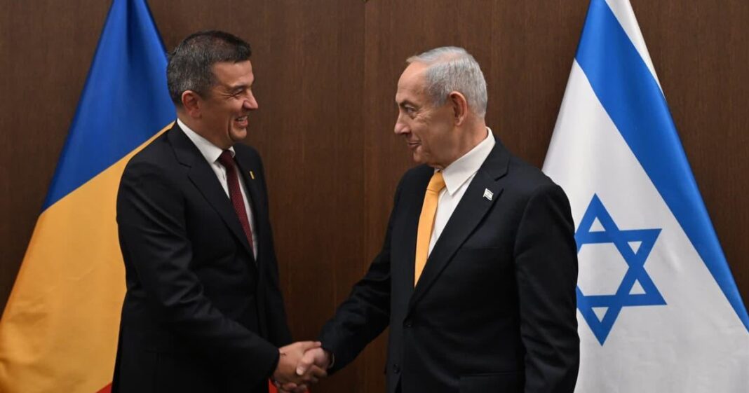 Grindeanu, întâlnire cu Netanyahu la Ierusalim: „România și Israel au o prietenie construită pe încredere”
